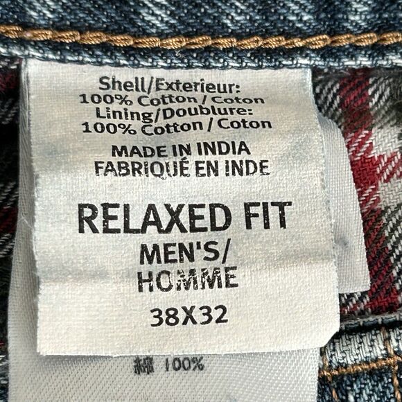 Eddie Bauer Fleece Lined Jeans Mens 38 X 32 Relaxed Fit Denim Outdoor Hunting - Picture 3 of 16